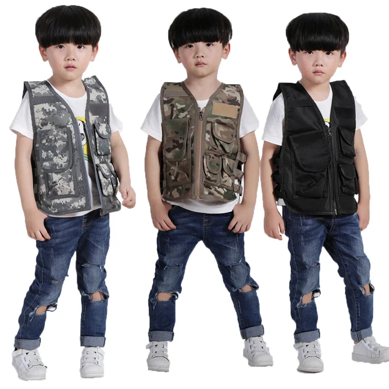 Hunting Outdoor Boys - Chaleco CS para exteriores para niños,