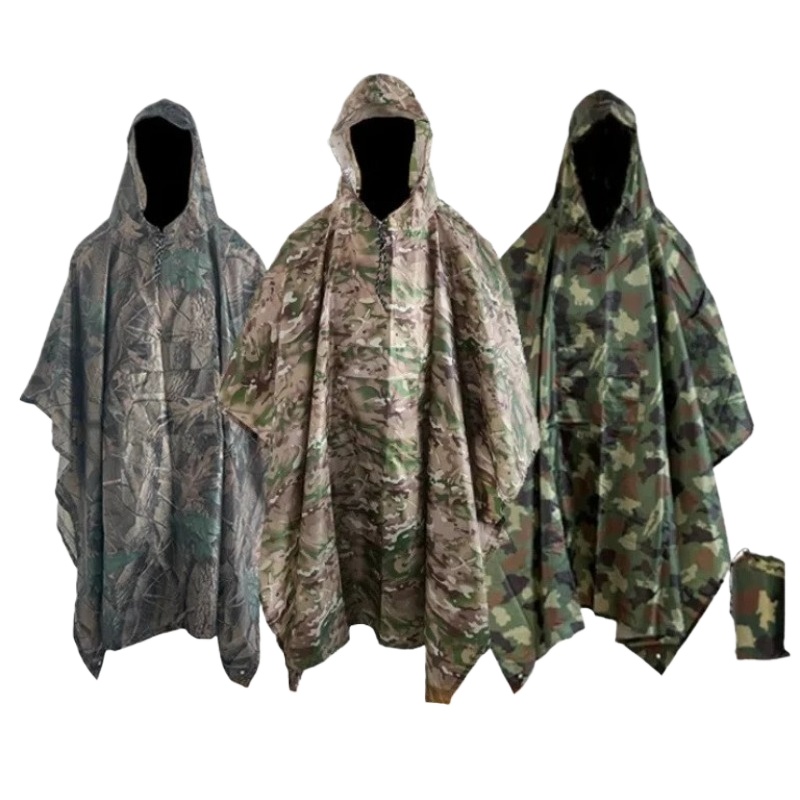 Hunting Outdoor Boys - Chubasquero impermeable portátil multiusos para adultos,