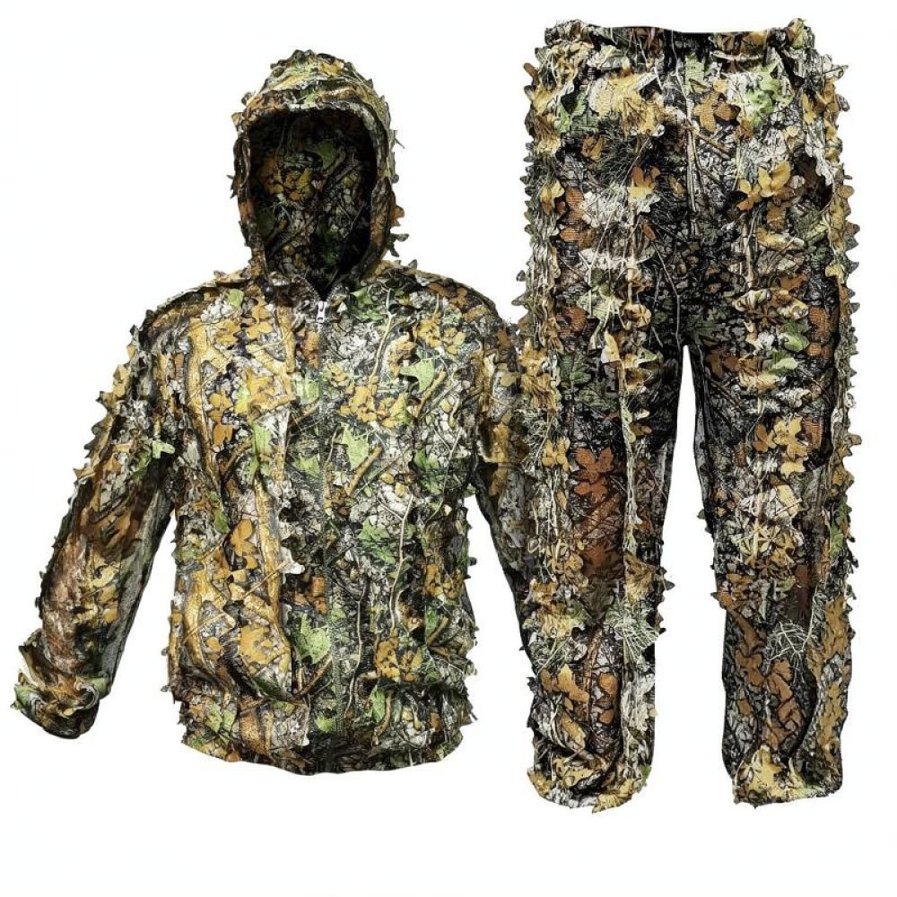 Outdoor Hunting Outfit - Capa de camuflaje 3D con diseño