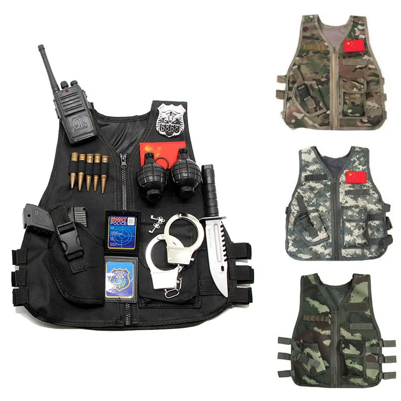 Hunting Outdoor Boys - Chaleco táctico para niños al aire