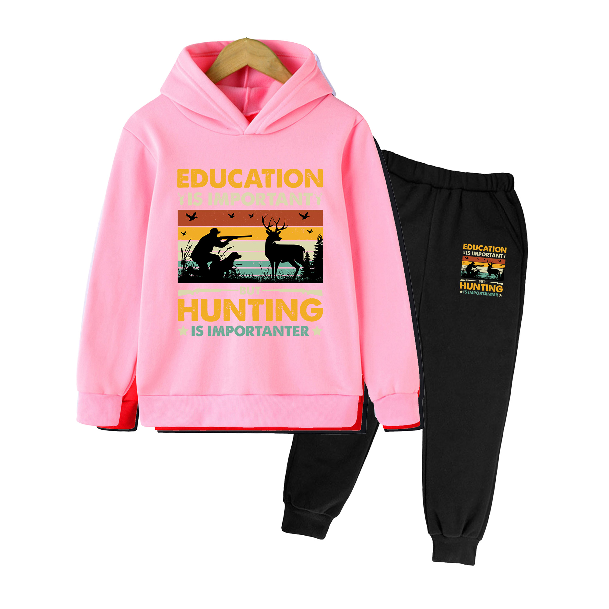 Hunting Outdoor Boys - Conjunto de Sudadera con Capucha y