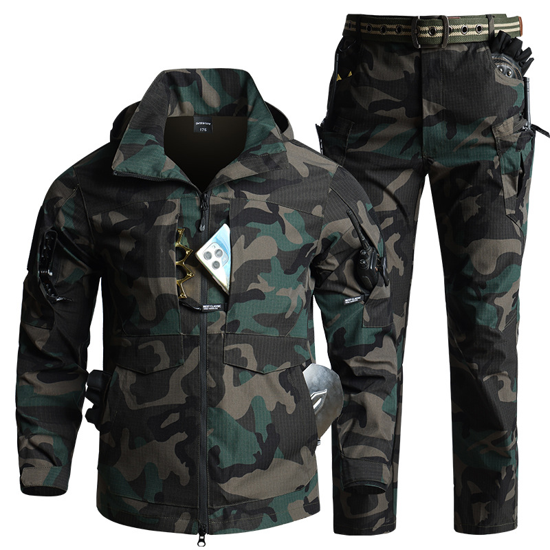 Hunting Outdoor Jacket - Conjunto de Ropa Táctica de Camuflaje