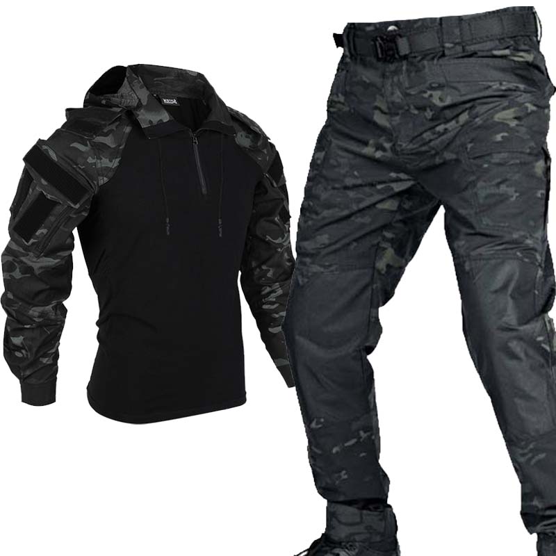 Traje Táctico Multicam Negro p - Outdoor Hunting Outfit reseña y precio