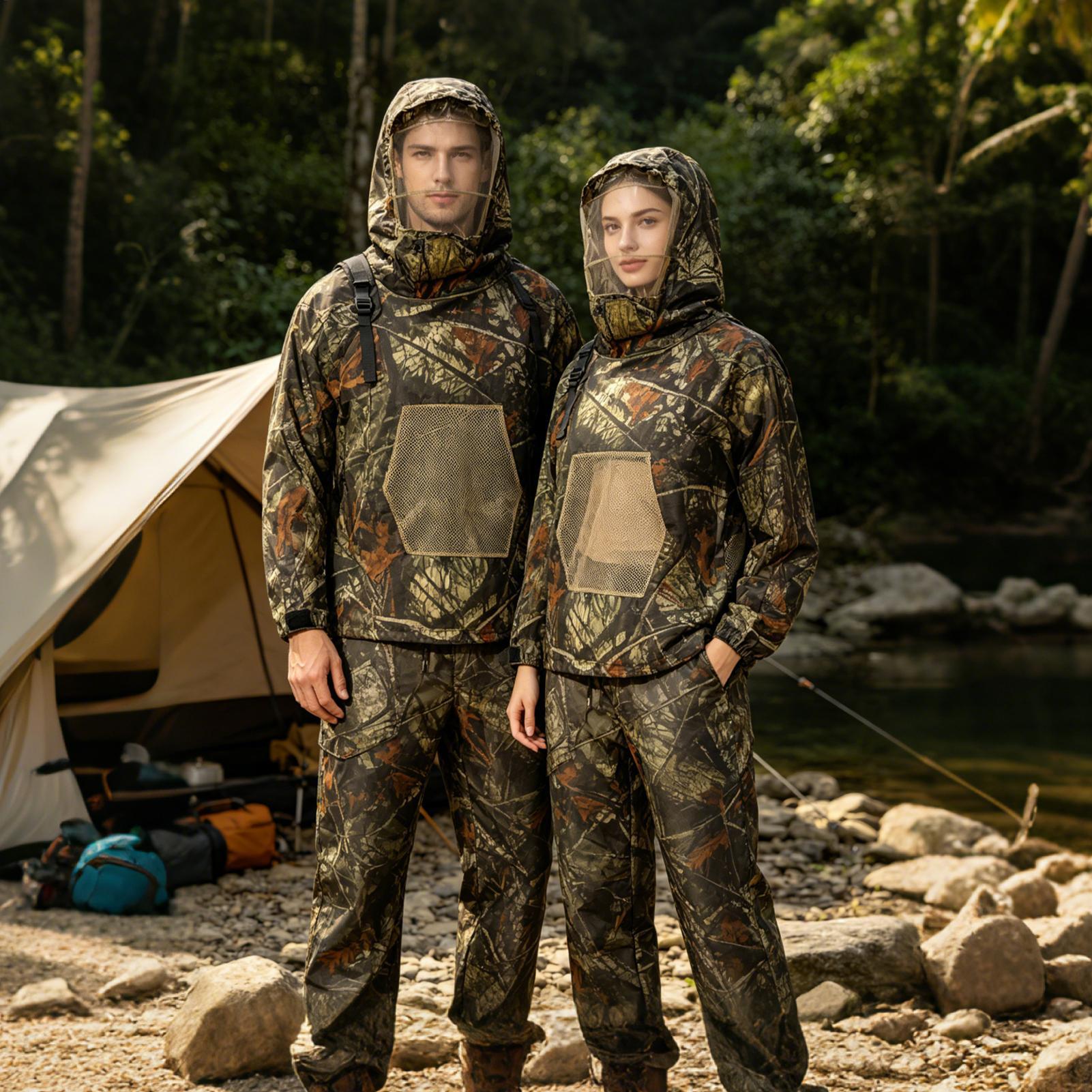 Traje de caza con malla a prue - Outdoor Hunting Outfit reseña y precio