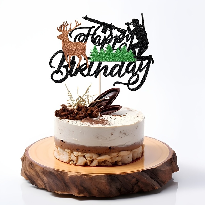  Adorno para Pastel de Cumple - Outdoor Hunting Events reseña y precio