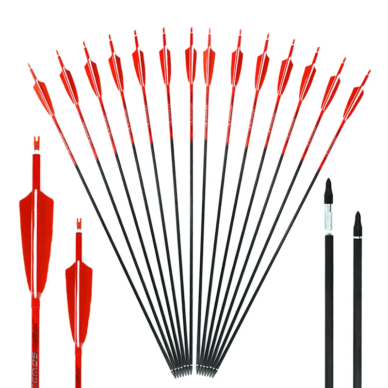 6/12/24 piezas Ejes de flechas - Arrow Carbon Shaft reseña y precio
