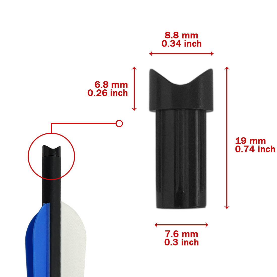 50 unidades de puntas de flech - Arrow Carbon Shaft reseña y precio